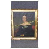Oil on Canvas Portrait of Victorian Woman