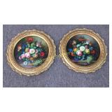 2 Oil on Board Floral Paintings
