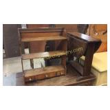 Oak Spice Cabinet & Dimunitive Drop Leaf