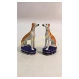 Pair Staffordshire Style Dogs