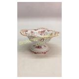 English Ironstone Footed Fruit Stand