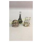 Butter Dish, Castor Set, Overlay Bottle