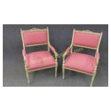Pair Swedish Open Armchairs
