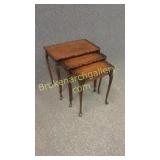 Set of Queen Anne Style Piecrust Nesting Tables