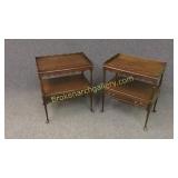 Pair Queen Anne Style End Tables
