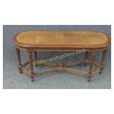 Gustavain Cane Seat Bench