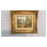 Oil on Canvas, Mountains Stream