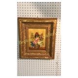 2 Oil on Canvas Still Life with Roses