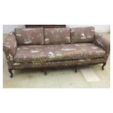 French Sofa in Asian Themed Upholstery
