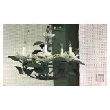 Decorative Botanical Metal Chandelier