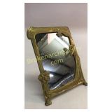 Art Nouveau Brass Dresser Mirror