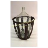 Demijohn Jug in Metal Holder