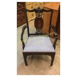 Black Lacquered Asian Armchair