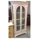 2 Door Bookcase in White Paint