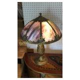 Tiffany Style Slag Glass Lamp