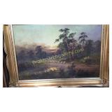 Oil on Canvas, Sheep On Road