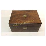 Inlaid Burlwood Sewing Box