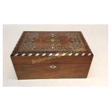 Inlaid Walnut Document or Keepsake Box
