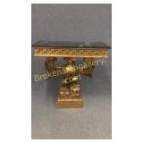 Gilded Console Table W Carved Eagle Base
