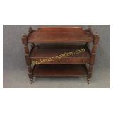 Georgian Mahogany 3 Tier Server W Drawers