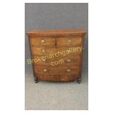 2 Over 3 English Bow Front Chest