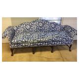 Ball & Claw Scroll Arm Sofa w Brilliant Floral