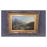 Oil Painting, Mountain Landscape