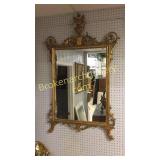Carved Italian Gilded Mirror
