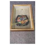 Beaded Ladies Evening Purse in Shadowbox