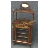 Diminutive Burl Walnut Etagere