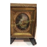 Miniature Oil Painting, Stone Cottage