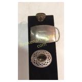 Sterling Belt Buckle, 1937 Class Ring, Silver
