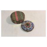 Enameled Silver Compact