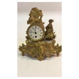 French Gilt and Alabaster Clock Case