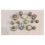 14 Halcyon Porcelain Boxes