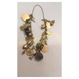 Charm Bracelet, Mostly 14 k Charms