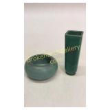 Rookwood Bowl, Pottery Bud Vase