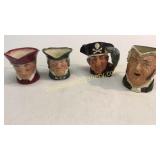 4 Royal Doulton Toby Jugs