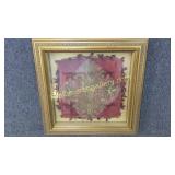Victorian Velvet and Embroidery in Frame