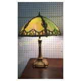 Beautiful Slag Glass Handel. Style Lamp