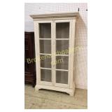 2 Door Bookcase In White Paint