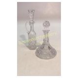 Cut a Glass Decanter, Cruet