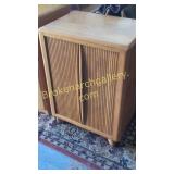 Heywood Wakefield Louvered Door TV Cabinet