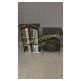 Metal Magazine Table & Hanging Cabinet