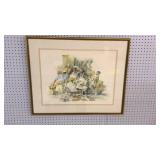 Signed Print, Flower Sellers