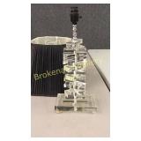 Lucite Lamp, Revolving Base