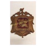 2 Black Forest Walnut Wall Pockets