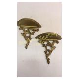 Pair French Gilt Wall Shelves