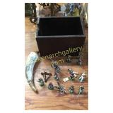 13 Lead Soldiers, Powder Horn , Trinket Box