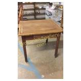 European Pine Work Table W Inlaid Top